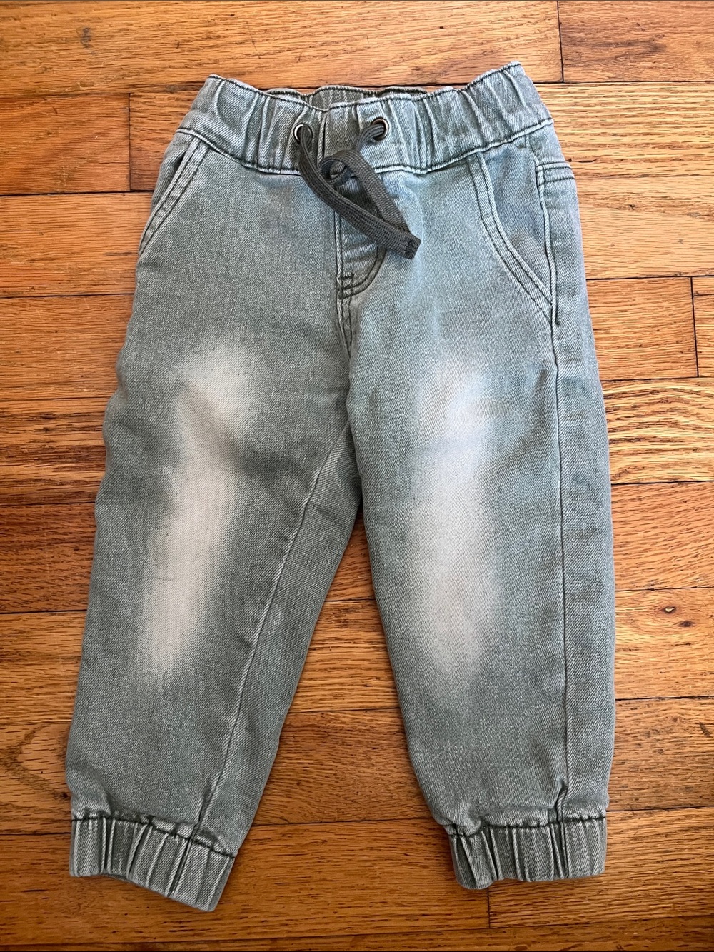 Infant Little Bipsy Elastic Waist Jogger Pants in Light Faded Gray
